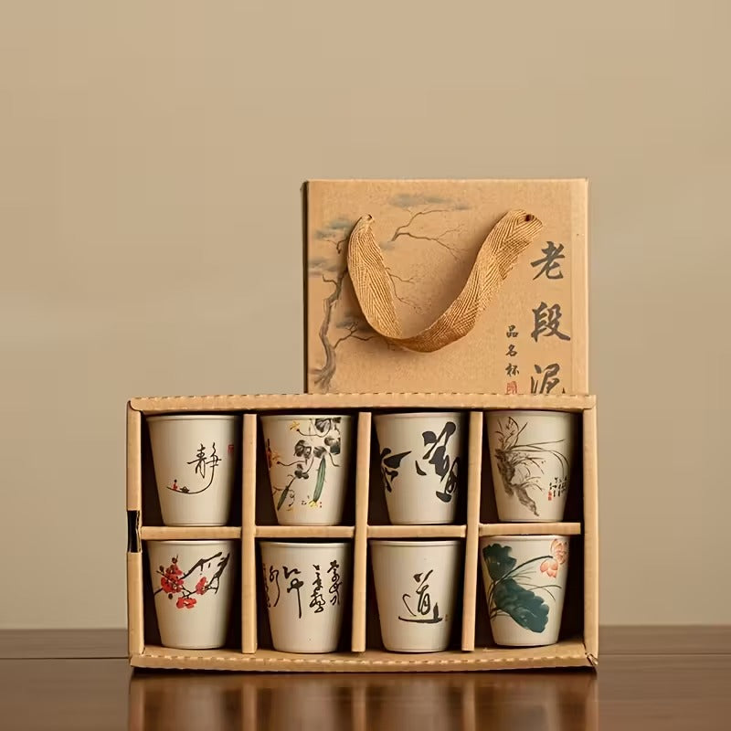 Service 8 tasses à thé Kung Fu Japonais