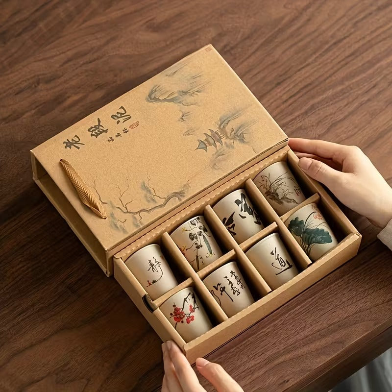 Service 8 tasses à thé Kung Fu Japonais