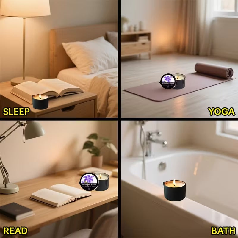 Bougie de massage "Iris & Bois de Santal"