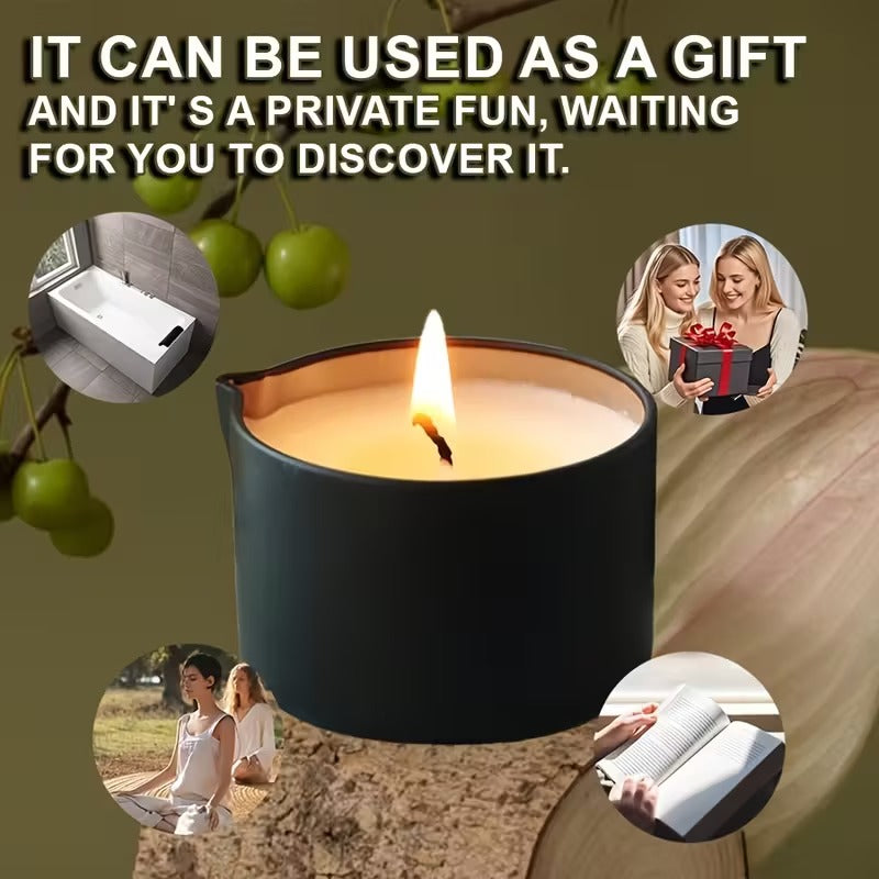 Bougie de massage "Iris & Bois de Santal"