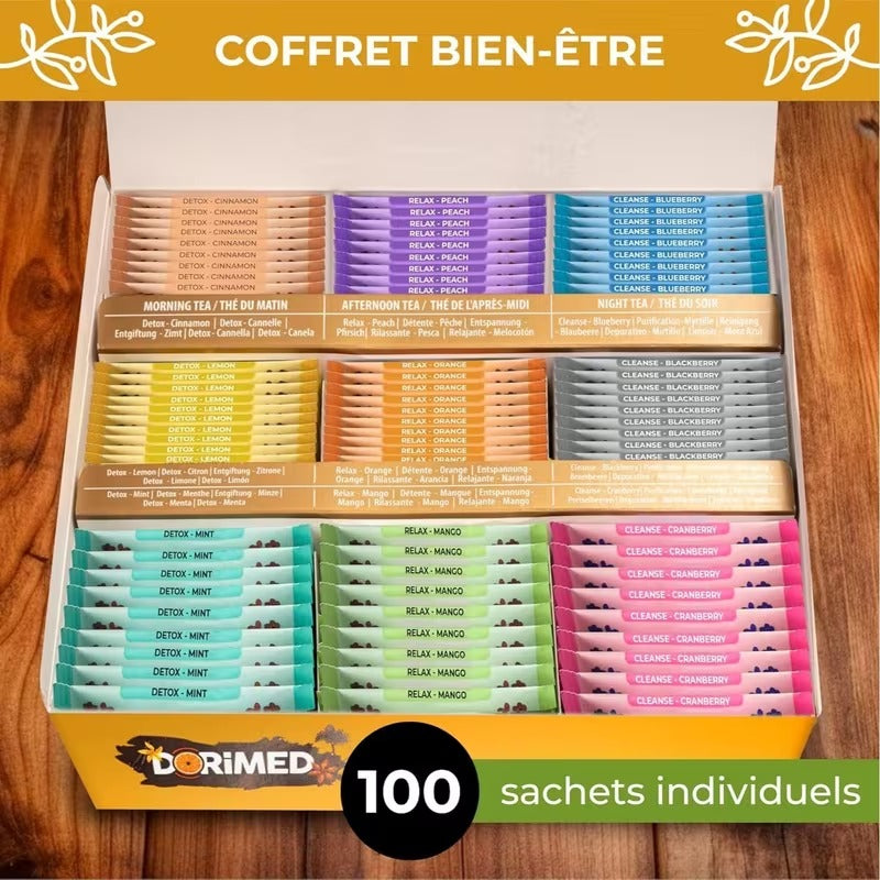 Coffret Assortiment Thés & Infusions Bien-Être